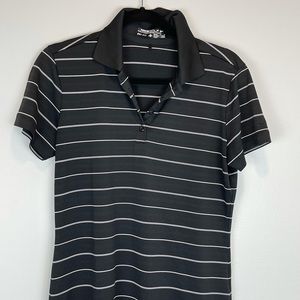 Nike Dri-Fit Womens Striped Short Sleeve Golf Polo